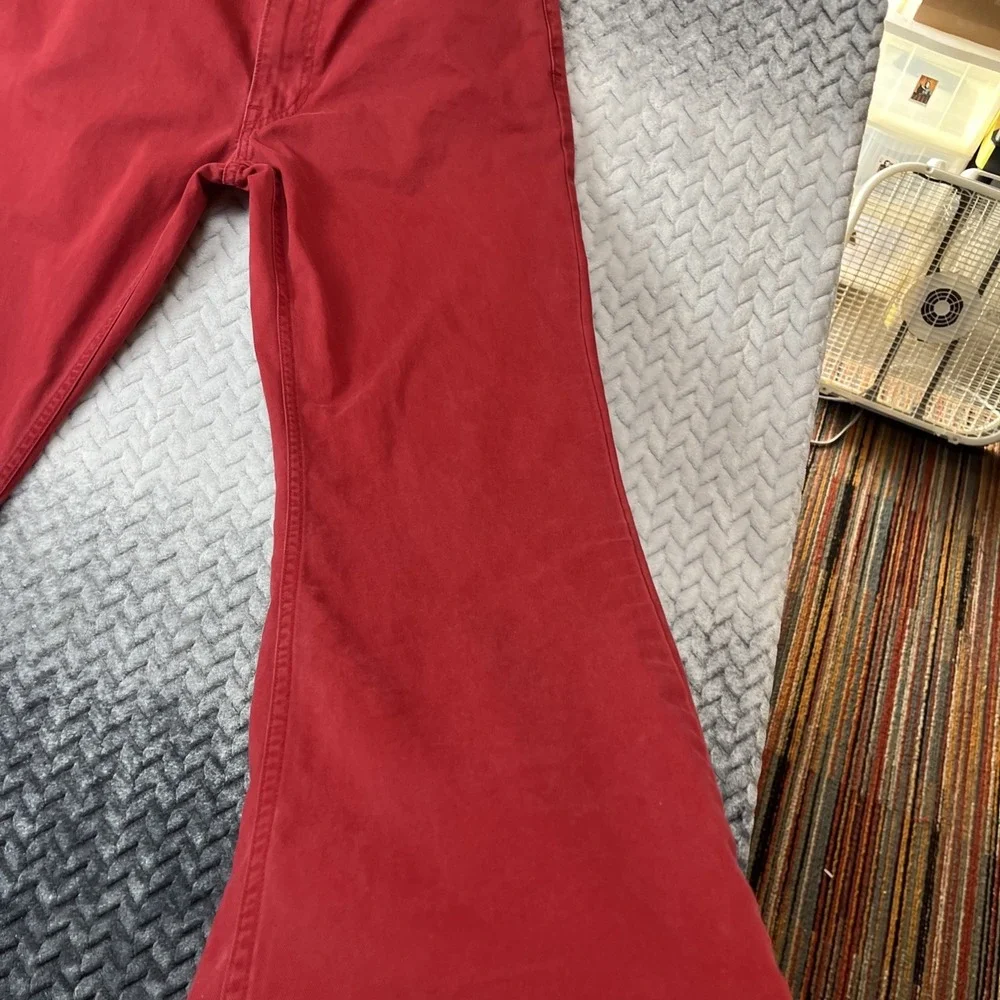 Polo Ralph Lauren 650 Denim Jean Pant Men 33x32 Red Straight Prep Chino Cotton - Picture 15 of 16